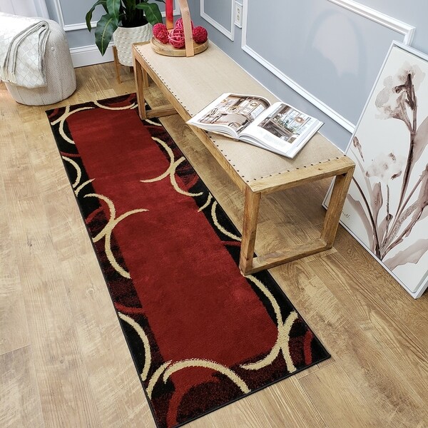 Maxy Home Pasha Contemporary Arches Multicolor 1 ft. 11 in. x 6 ft. 11 in. Rug Runner - multi - 1'11 x 6'11
