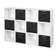 preview thumbnail 4 of 41, Niche Cubo White Storage Sets with Foldable Fabric Storage Bins 12 cubes/ 6 bins - Black