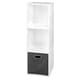 preview thumbnail 19 of 41, Niche Cubo White Storage Sets with Foldable Fabric Storage Bins 3 cubes/ 1 bin - Grey