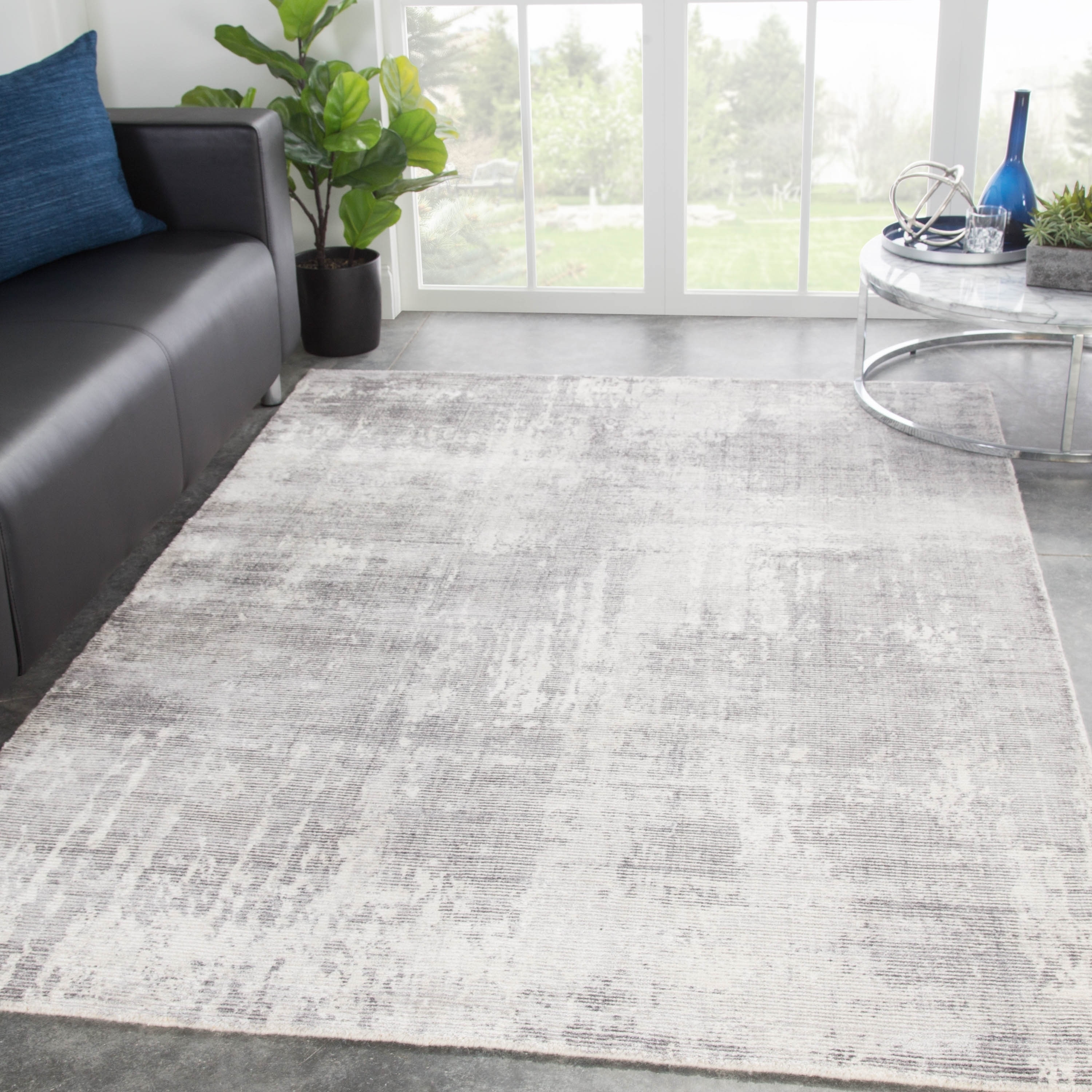 Orenda Handmade Abstract Light Gray White Area Rug 7 10 X Abstract Light Gray White Area Rug 7