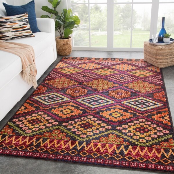 Fezzick Geometric Multicolor Area Rug - 2' x 3'