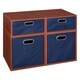 preview thumbnail 19 of 78, Niche Cubo Full/Half Cube Cherry Storage Set & Foldable Storage Bins 2 full cubes/ 2 half cubes - Blue