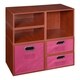 preview thumbnail 30 of 78, Niche Cubo Full/Half Cube Cherry Storage Set & Foldable Storage Bins 2 full cubes/ 4 half cubes - Pink