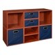 preview thumbnail 50 of 78, Niche Cubo Full/Half Cube Cherry Storage Set & Foldable Storage Bins 4 full cubes/ 4 half cubes - Blue