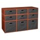 preview thumbnail 42 of 78, Niche Cubo Full/Half Cube Cherry Storage Set & Foldable Storage Bins 3 full cubes/ 6 half cubes - Grey