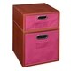 preview thumbnail 8 of 78, Niche Cubo Full/Half Cube Cherry Storage Set & Foldable Storage Bins 1 full cube/ 1 half cube - Pink