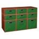 preview thumbnail 41 of 78, Niche Cubo Full/Half Cube Cherry Storage Set & Foldable Storage Bins 3 full cubes/ 6 half cubes - Green