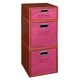 preview thumbnail 17 of 78, Niche Cubo Full/Half Cube Cherry Storage Set & Foldable Storage Bins 2 full cubes/ 1 half cube - Pink