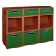 preview thumbnail 66 of 78, Niche Cubo Full/Half Cube Cherry Storage Set & Foldable Storage Bins 6 full cubes/ 3 half cubes - Green