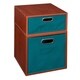 preview thumbnail 9 of 78, Niche Cubo Full/Half Cube Cherry Storage Set & Foldable Storage Bins 1 full cube/ 1 half cube - TEAL