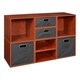 preview thumbnail 53 of 78, Niche Cubo Full/Half Cube Cherry Storage Set & Foldable Storage Bins 4 full cubes/ 4 half cubes - Grey