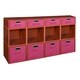 preview thumbnail 79 of 78, Niche Cubo Full/Half Cube Cherry Storage Set & Foldable Storage Bins 8 full cubes/ 4 half cubes - Pink