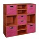 preview thumbnail 72 of 78, Niche Cubo Full/Half Cube Cherry Storage Set & Foldable Storage Bins 6 full cubes/ 6 half cubes - Pink