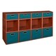 preview thumbnail 80 of 78, Niche Cubo Full/Half Cube Cherry Storage Set & Foldable Storage Bins 8 full cubes/ 4 half cubes - TEAL