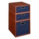 preview thumbnail 10 of 78, Niche Cubo Full/Half Cube Cherry Storage Set & Foldable Storage Bins 1 full cube/ 2 half cubes - Blue