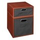 preview thumbnail 6 of 78, Niche Cubo Full/Half Cube Cherry Storage Set & Foldable Storage Bins 1 full cube/ 1 half cube - Grey