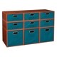 preview thumbnail 44 of 78, Niche Cubo Full/Half Cube Cherry Storage Set & Foldable Storage Bins 3 full cubes/ 6 half cubes - TEAL