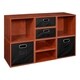 preview thumbnail 51 of 78, Niche Cubo Full/Half Cube Cherry Storage Set & Foldable Storage Bins 4 full cubes/ 4 half cubes - Black
