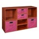preview thumbnail 55 of 78, Niche Cubo Full/Half Cube Cherry Storage Set & Foldable Storage Bins 4 full cubes/ 4 half cubes - Pink