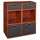 preview thumbnail 46 of 78, Niche Cubo Full/Half Cube Cherry Storage Set & Foldable Storage Bins 4 full cubes/ 2 half cubes - Grey