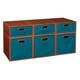 preview thumbnail 38 of 78, Niche Cubo Full/Half Cube Cherry Storage Set & Foldable Storage Bins 3 full cubes/ 3 half cubes - TEAL