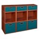 preview thumbnail 68 of 78, Niche Cubo Full/Half Cube Cherry Storage Set & Foldable Storage Bins 6 full cubes/ 3 half cubes - TEAL