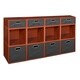 preview thumbnail 77 of 78, Niche Cubo Full/Half Cube Cherry Storage Set & Foldable Storage Bins 8 full cubes/ 4 half cubes - Grey