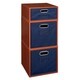 preview thumbnail 15 of 78, Niche Cubo Full/Half Cube Cherry Storage Set & Foldable Storage Bins 2 full cubes/ 1 half cube - Blue