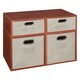 preview thumbnail 22 of 78, Niche Cubo Full/Half Cube Cherry Storage Set & Foldable Storage Bins 2 full cubes/ 2 half cubes - Beige