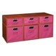 preview thumbnail 37 of 78, Niche Cubo Full/Half Cube Cherry Storage Set & Foldable Storage Bins 3 full cubes/ 3 half cubes - Pink