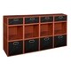 preview thumbnail 75 of 78, Niche Cubo Full/Half Cube Cherry Storage Set & Foldable Storage Bins 8 full cubes/ 4 half cubes - Black