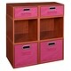 preview thumbnail 48 of 78, Niche Cubo Full/Half Cube Cherry Storage Set & Foldable Storage Bins 4 full cubes/ 2 half cubes - Pink