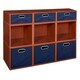 preview thumbnail 64 of 78, Niche Cubo Full/Half Cube Cherry Storage Set & Foldable Storage Bins 6 full cubes/ 3 half cubes - Blue