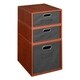 preview thumbnail 12 of 78, Niche Cubo Full/Half Cube Cherry Storage Set & Foldable Storage Bins 1 full cube/ 2 half cubes - Grey