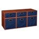 preview thumbnail 32 of 78, Niche Cubo Full/Half Cube Cherry Storage Set & Foldable Storage Bins 3 full cubes/ 3 half cubes - Blue