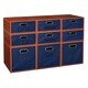 preview thumbnail 39 of 78, Niche Cubo Full/Half Cube Cherry Storage Set & Foldable Storage Bins 3 full cubes/ 6 half cubes - Blue