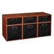 preview thumbnail 33 of 78, Niche Cubo Full/Half Cube Cherry Storage Set & Foldable Storage Bins 3 full cubes/ 3 half cubes - Black