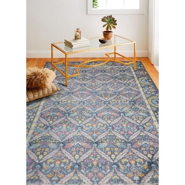 Gael Grey Transitional Area Rug - 7'6" x 9'6"
