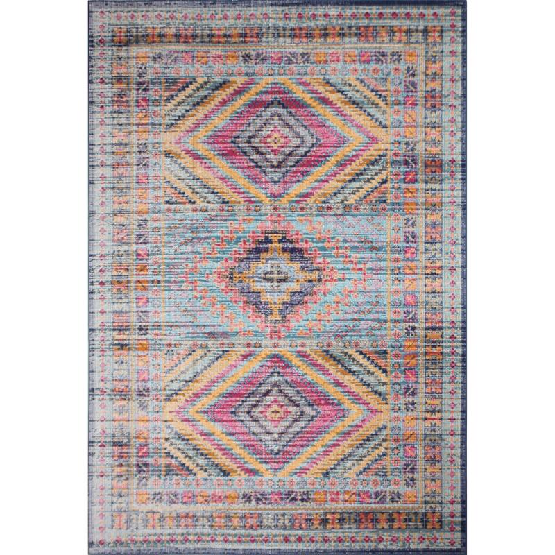 Bashian Nick Transitional Distressed Multicolor Oriental Area Rug