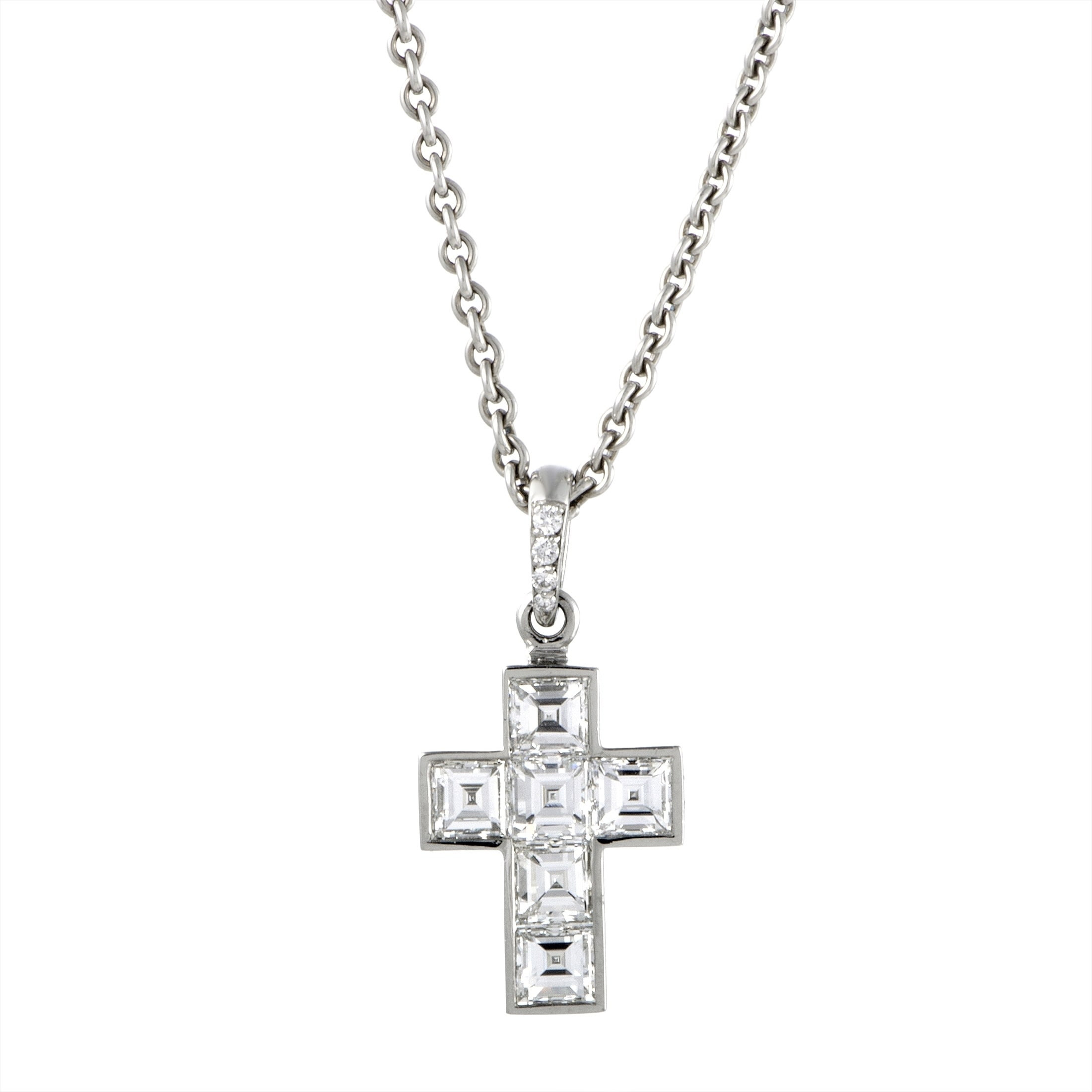 cartier diamond cross