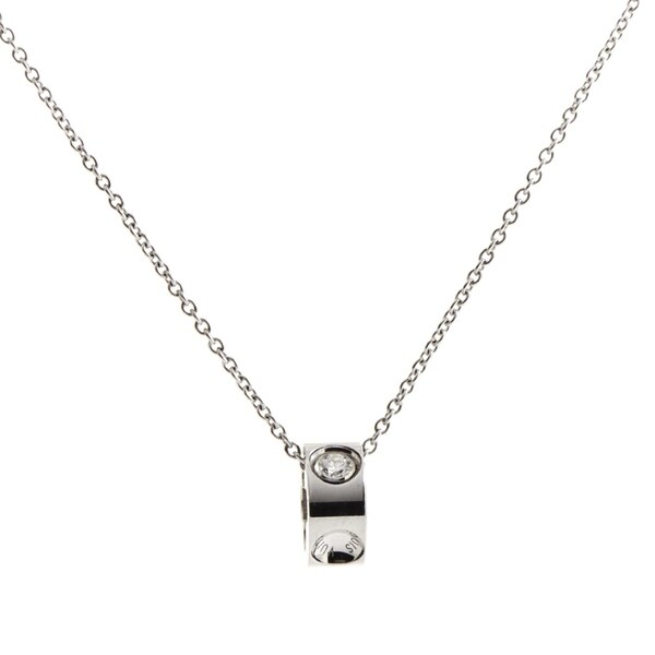 Shop Louis Vuitton Empreinte Women&#39;s White Gold Diamond Pendant Necklace - Free Shipping Today ...