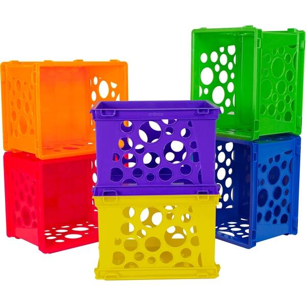 12x12 Stack Store Box Colors Storage Plastic Organizer Container