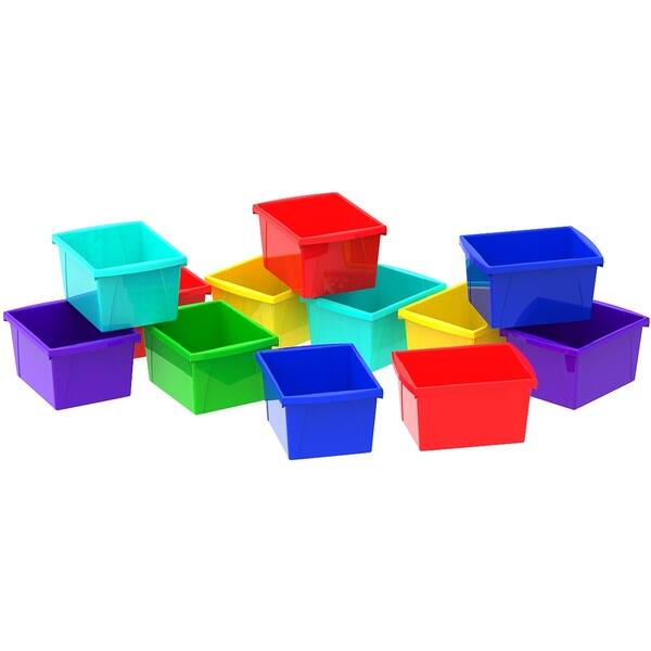 Storex 5.5 Gallon & 21 L Classroom Storage Bin / Assorted Colors