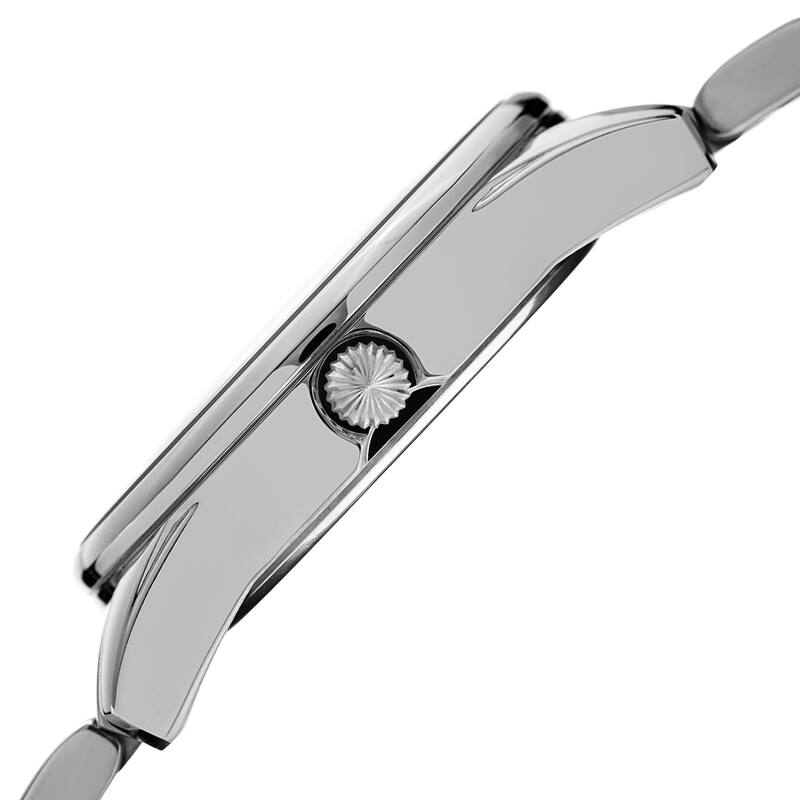 Akribos XXIV Men's Calendar Date Stainless Steel Silver-tone Bracelet Watch