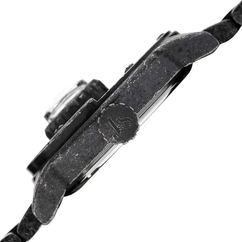 Joshua & Sons Men's Rotating Wheel Compass Antique Style Bracelet Watch