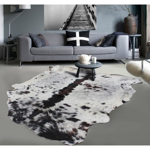 Brown White Black Real Natural Cowhide Rug Area Rugs