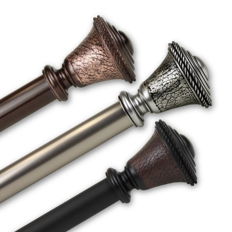 InStyleDesign Sheridan 1 inch Diameter Adjustable Curtain Rod