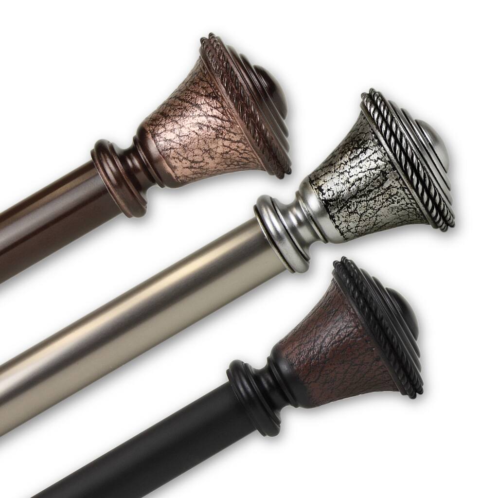 InStyleDesign Sheridan 1 inch Diameter Adjustable Curtain Rod