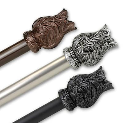 InStyleDesign Artemis 1 inch Diameter Adjustable Curtain Rod