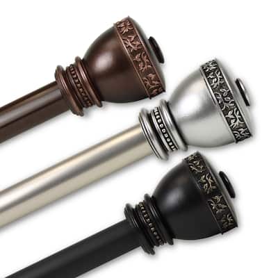 InStyleDesign Tahlia 1 inch Diameter Adjustable Curtain Rod